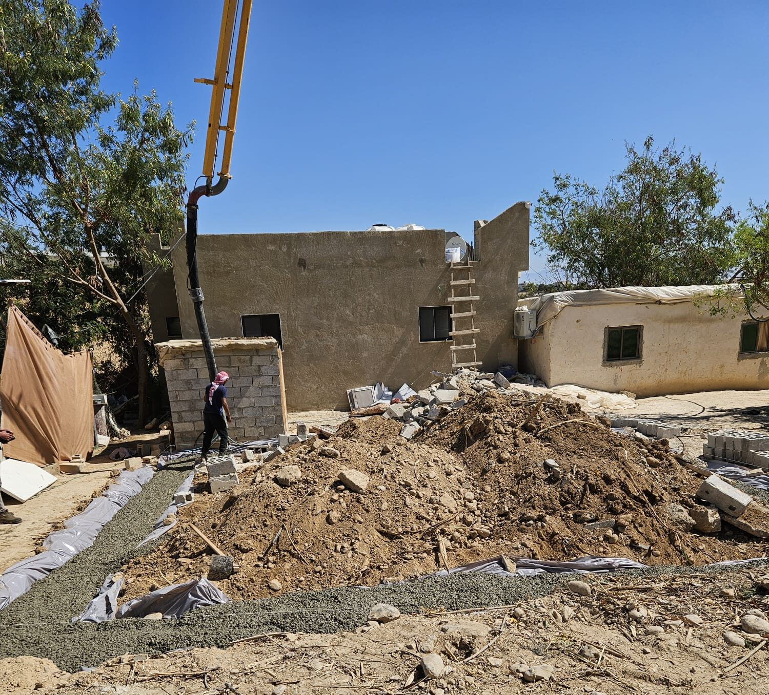 ‘Palestinians’ Pour Concrete, Ruining Biblical Site