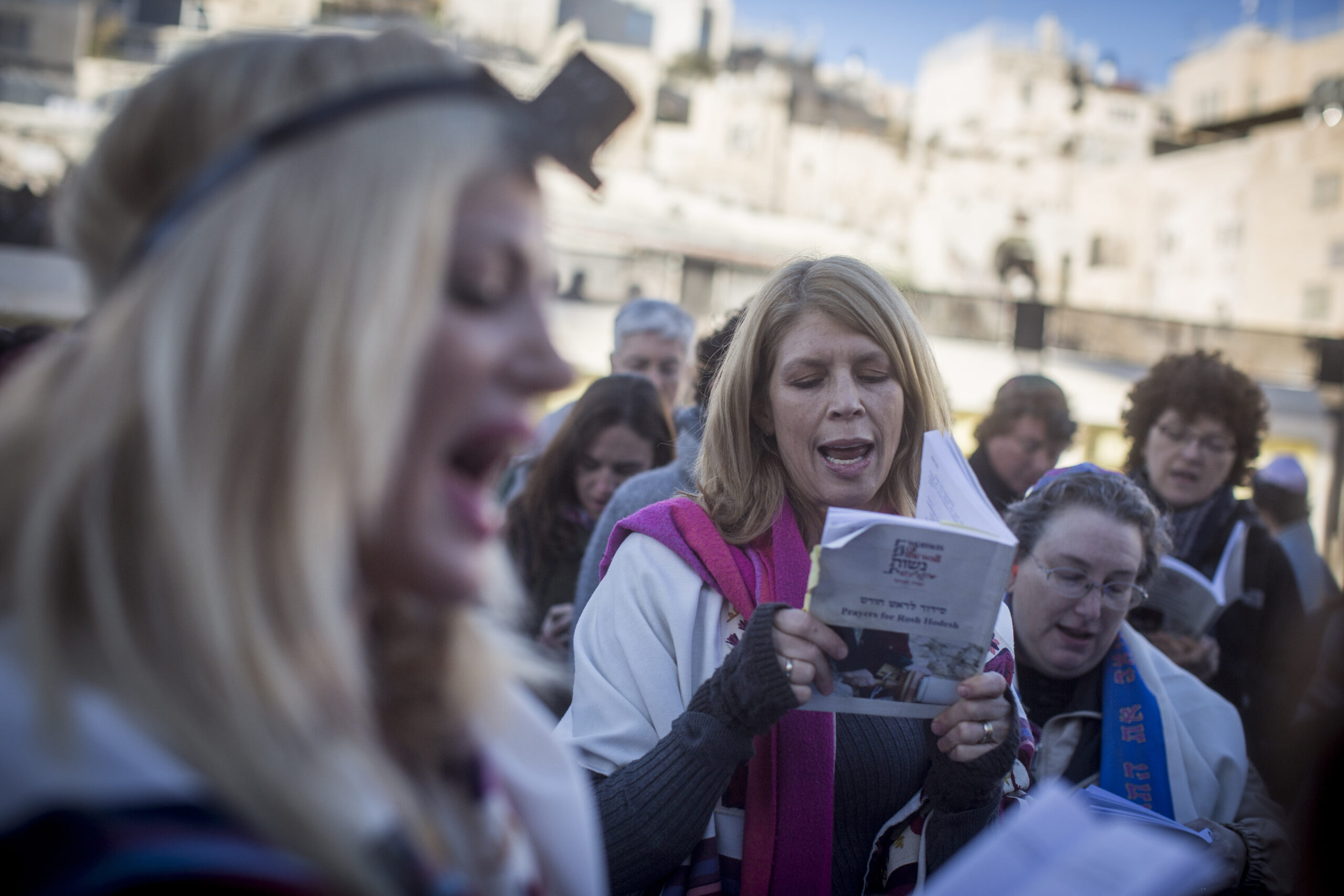 Women of the Wall Hold Monthly Prayer at Western Wall