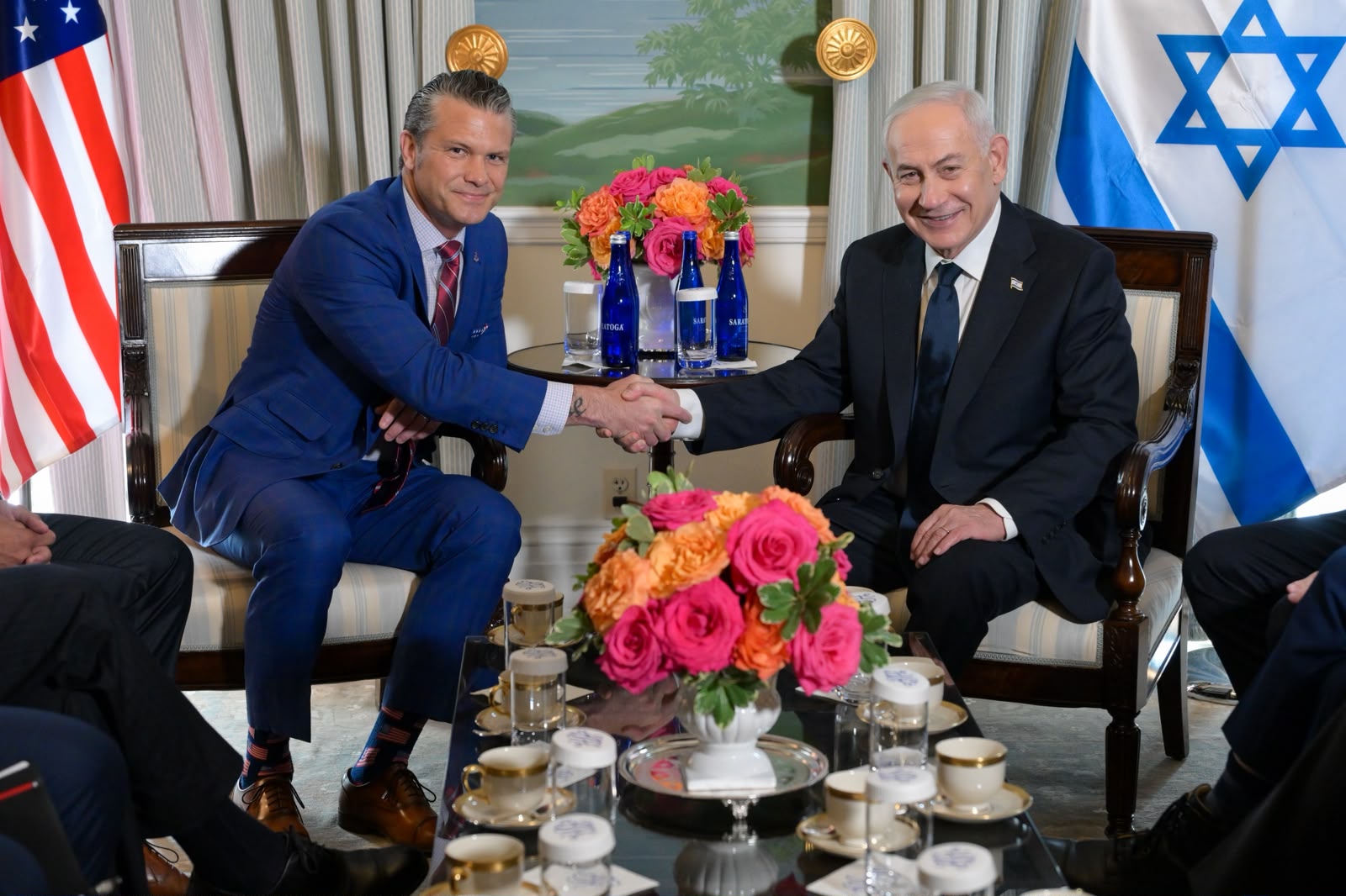 Netanyahu Meets US Defense Secretary Hegseth in Washington