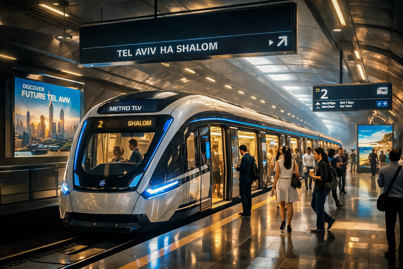 Tel Aviv Metro to Run Without Drivers in Israeli First