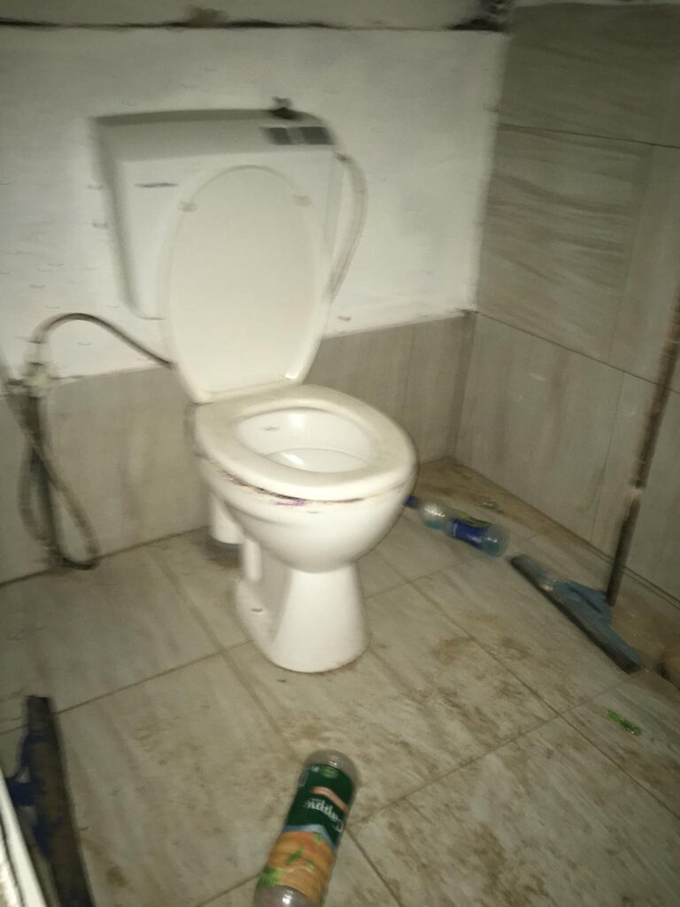 Bathroom in tunnel for Hamas terrorists | Photo courtesy: Benjamin Weinthal